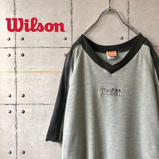 ウィルソン(wilson)の【激レア】 90s Wilson ウィルソン ビッグサイズ バイカラー Tシャツ(Tシャツ/カットソー(半袖/袖なし))