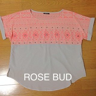 ローズバッド(ROSE BUD)のROSE BUD ローズバッド トップス(カットソー(半袖/袖なし))