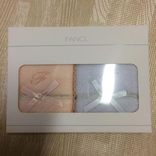 ファンケル(FANCL)の【未使用】UCHINO タオルハンカチ リボン フリル ファンケル(ハンカチ)