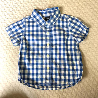 ベビーギャップ(babyGAP)のbaby  GAP チェック半袖シャツ(シャツ/カットソー)