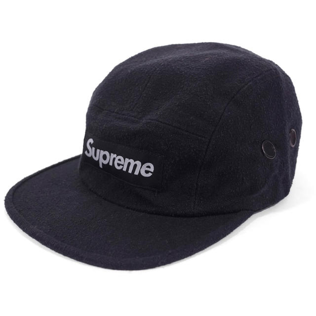 Supreme Napped Canvas Camp Cap Black