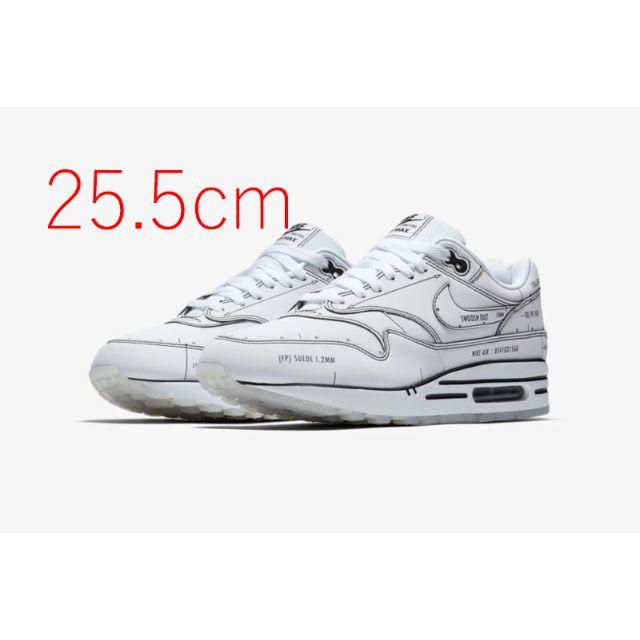 NIKE(ナイキ)のNIKE AIR MAX 1 SCHEMATIC WHITE25.5 メンズの靴/シューズ(スニーカー)の商品写真