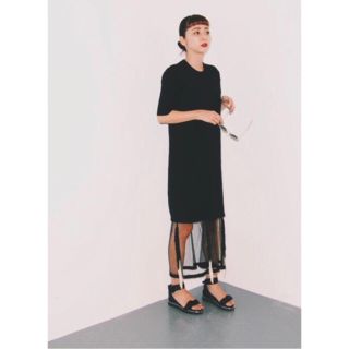 トーガ TOGA PULLA 18SS レースドッキング ワンピース ドレス