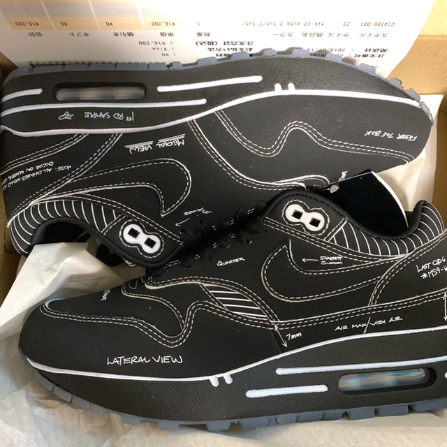 NIKE AIR MAX 1 SCHEMATIC BLACK エアマックス1