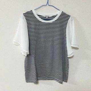 グローバルワーク(GLOBAL WORK)のソデシフォンカットプルオーバー半袖(Tシャツ(半袖/袖なし))