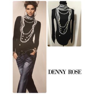 デニーローズ(DENNYROSE)のARW様DENNY ROSEパールネックレスプリント長袖(カットソー(長袖/七分))