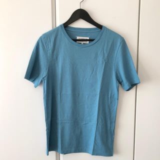 マルタンマルジェラ(Maison Martin Margiela)のメゾンマルジェラ クルーネックTシャツ ライトブルー サイズ44(Tシャツ/カットソー(半袖/袖なし))