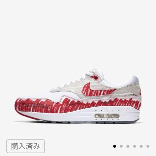 ナイキ(NIKE)のNIKE AIRMAX1 SKETCH TO SHELF RED(スニーカー)