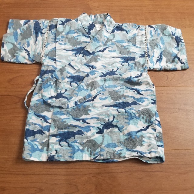 恐竜×迷彩　甚平95 キッズ/ベビー/マタニティのキッズ服男の子用(90cm~)(甚平/浴衣)の商品写真