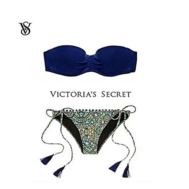 TasselTeeny色トップ新品 Victoria's secret Flirt バンドゥー ビキニSet