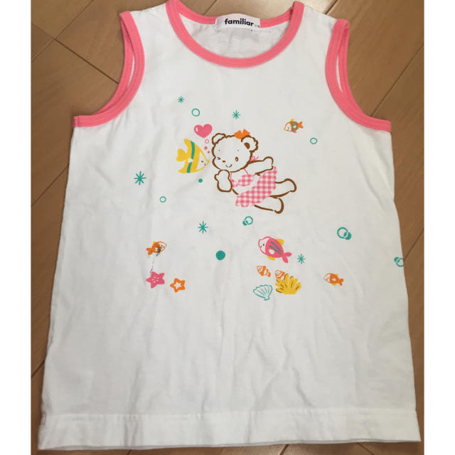 familiar(ファミリア)のファミリア 110 ノースリーブ タンクトップ  キッズ/ベビー/マタニティのキッズ服女の子用(90cm~)(Tシャツ/カットソー)の商品写真