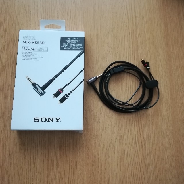 ソニー　ヘッドフォン/イヤフォン　美品】SONY　ケーブル　MUC-M12SM2　イヤホン