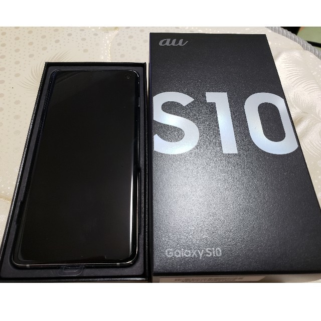Galaxy - simロック解除済SCV41 au Galaxy s10 プリズムホワイト 美品の通販 by fumi73's shop