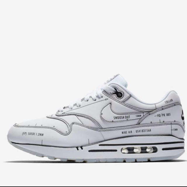 NIKE AIR MAX 1 SKETCH TO SHELF WHITE