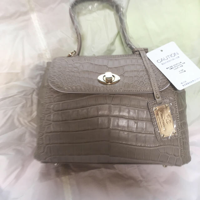 美品 フルラ FURLA TESSA レザー トートバッグ ライトグレー 98501 Y01437