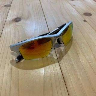 オークリー(Oakley)のオークリー OAKLEY サングラス ハーフジャケット シルバー 偏光レンズ(サングラス/メガネ)