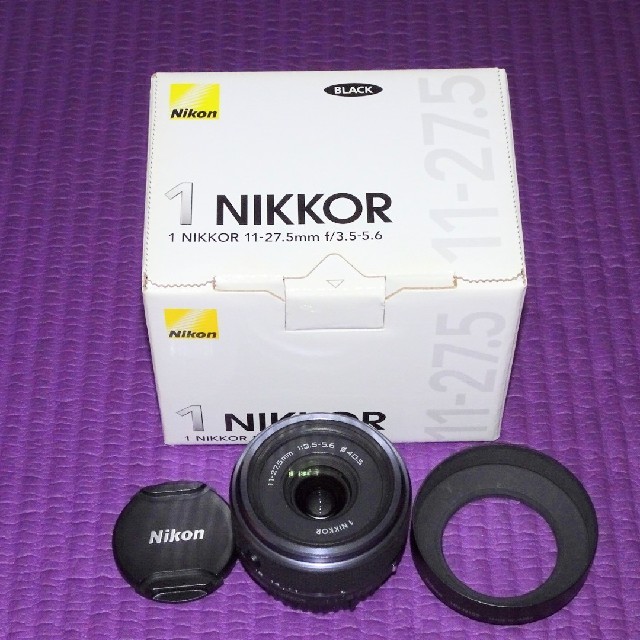 Nikon(ニコン)の1NIKKOR 11-27.5㎜ f/3.5-5.6 BLACK スマホ/家電/カメラのカメラ(レンズ(ズーム))の商品写真