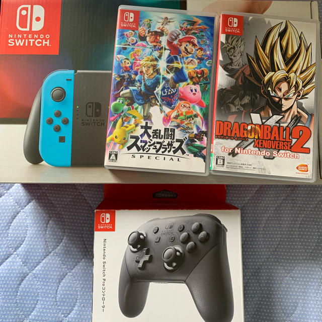 Switch本体、プロコン、大乱闘、ドラゴンボールゼノバース2