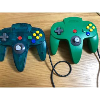 ニンテンドウ64(NINTENDO 64)の64 コントローラー 2個セット(その他)