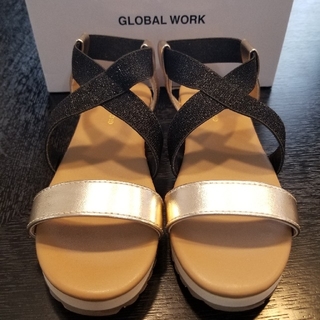 グローバルワーク(GLOBAL WORK)の【GLOBAL WORK】ゴムクロスサンダル21cm(サンダル)