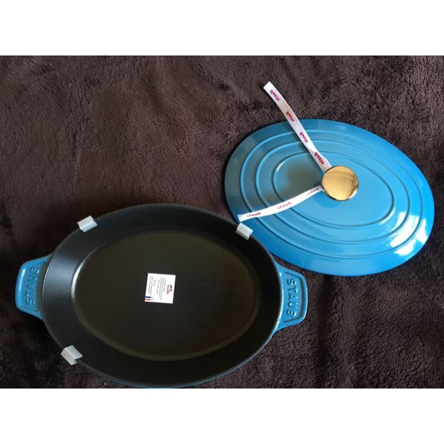 カテゴリ STAUB サックスブルー ホットプレート 23cm の通販 by 北欧 ...