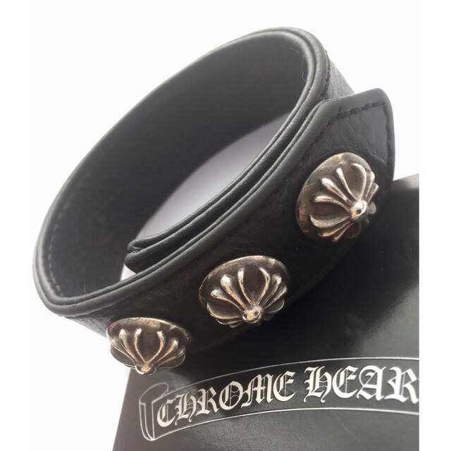 Chrome Hearts(クロムハーツ)の◆クロムハーツ レザーブレスレット◆ メンズのアクセサリー(ブレスレット)の商品写真