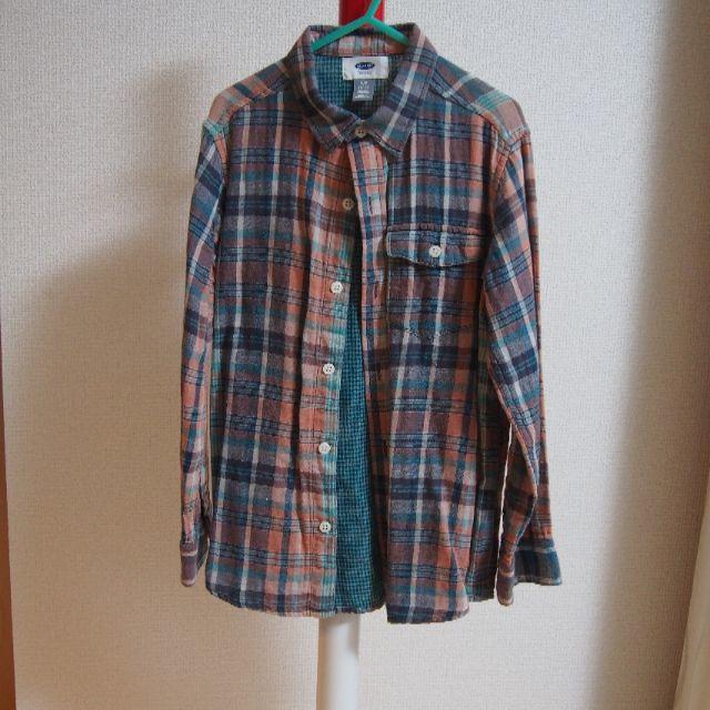 Old Navy(オールドネイビー)の【美品・中古】OLD NAVY オールドネイビー　チェックシャツ　キッズ キッズ/ベビー/マタニティのキッズ服男の子用(90cm~)(ブラウス)の商品写真