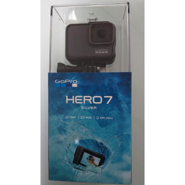 GoPro(ゴープロ)のGoPro CHDHC-601-FW  HERO7 Silver スマホ/家電/カメラのカメラ(コンパクトデジタルカメラ)の商品写真