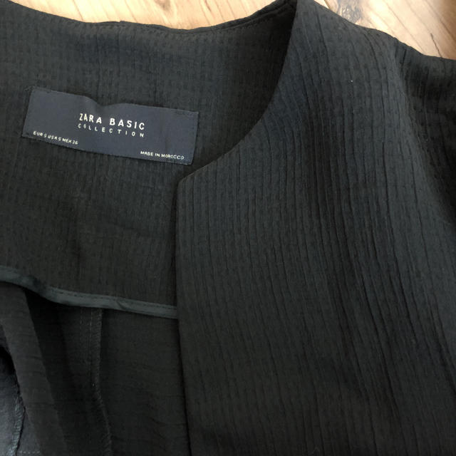 ZARA(ザラ)のZARA BASIC ノーカラージャケット レディースのジャケット/アウター(ノーカラージャケット)の商品写真