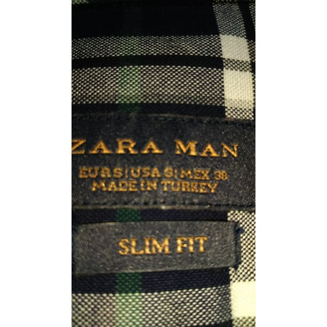 ZARA(ザラ)のZARA  チェック柄シャツ メンズのトップス(Tシャツ/カットソー(半袖/袖なし))の商品写真