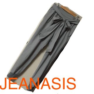 ジーナシス(JEANASIS)の裾リブ リボン付きパンツ(カジュアルパンツ)