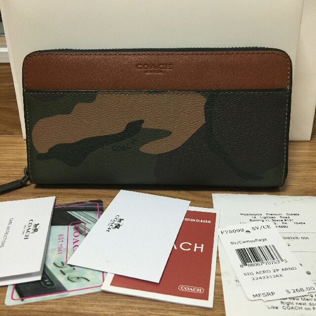 COACH(コーチ)の国内発送★本革★美品 コーチCOACH長財布
 メンズのファッション小物(長財布)の商品写真