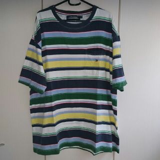 トミーヒルフィガー(TOMMY HILFIGER)の【訂正】トミーヒルフィガー★メンズ★Tシャツ★ボーダー★XL(Tシャツ/カットソー(半袖/袖なし))