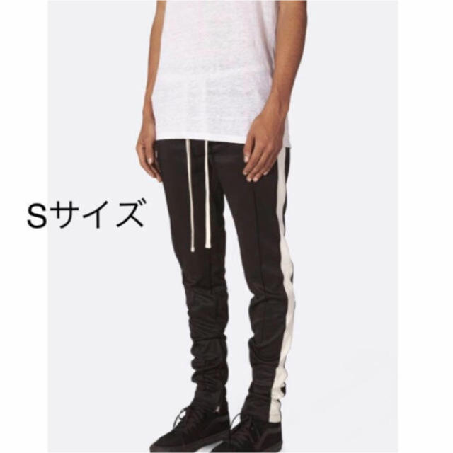 mnml トラックパンツ Sサイズ Black/Whiteパンツ