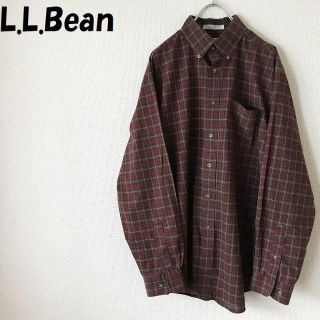 エルエルビーン(L.L.Bean)の【人気】L.L.Bean/エルエルビーン チェック柄ボタンダウンシャツ サイズM(シャツ)