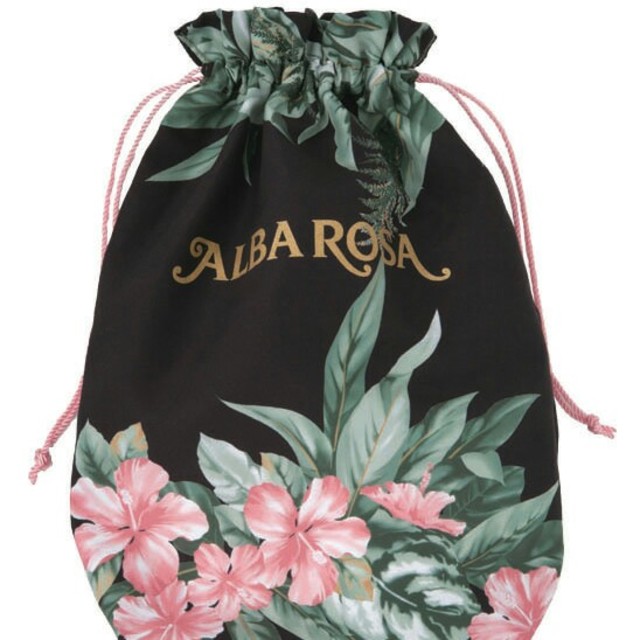 ALBA ROSA(アルバローザ)のALBA ROSAアルバローザ新品ビーチサンダル巾着セットレディース黒 レディースの靴/シューズ(ビーチサンダル)の商品写真
