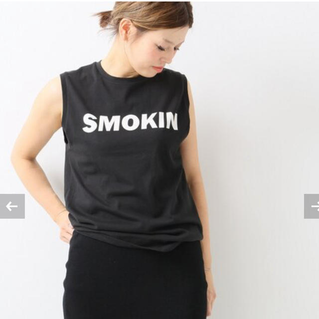 DEUXIEME CLASSE(ドゥーズィエムクラス)の6397 SMOKIN ノースリーブTシャツ レディースのトップス(カットソー(半袖/袖なし))の商品写真