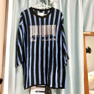 シャリーフ(SHAREEF)の”BARCORD” EMB. STRIPE BIG-T SHAREEF 値下げ可(Tシャツ/カットソー(半袖/袖なし))