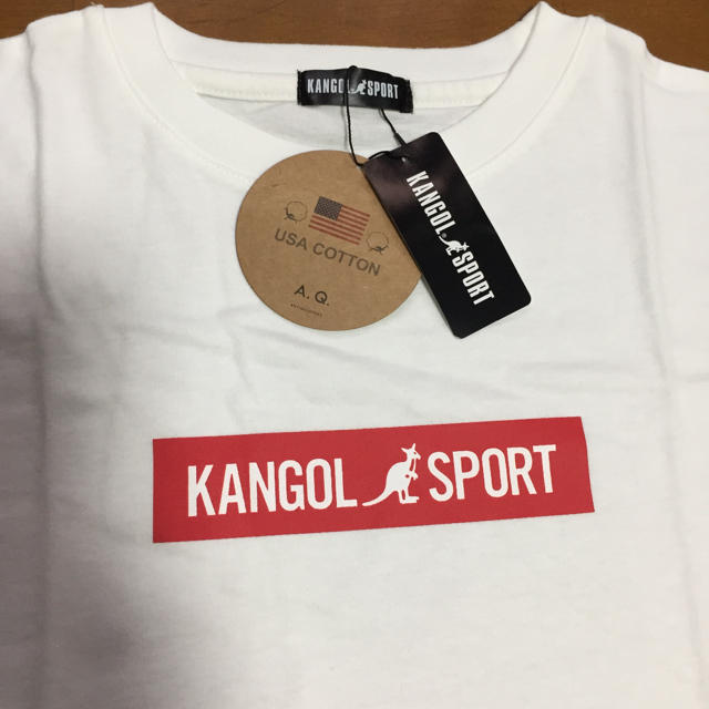 KANGOL(カンゴール)のKANGOL ボックスロゴ Tシャツ【タグ付、新品】 レディースのトップス(Tシャツ(半袖/袖なし))の商品写真