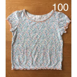 コンビミニ(Combi mini)のcombi mini 小花柄 ブルー オレンジ 100 Tシャツ(Tシャツ/カットソー)