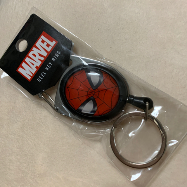 MARVEL(マーベル)のスパイダーマン リール キーホルダー エンタメ/ホビーのアニメグッズ(キーホルダー)の商品写真