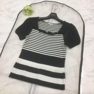 トゥービーシック(TO BE CHIC)の極美品☆TO BE CHIC ボーダートップス(Tシャツ(半袖/袖なし))