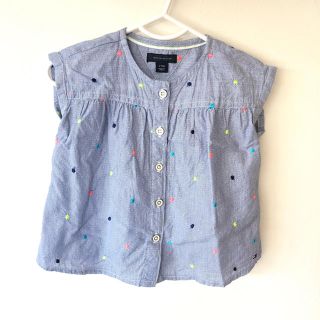 トミーヒルフィガー(TOMMY HILFIGER)の★美品★トミー ネオン刺繍 ノースリーブ 2T(Tシャツ/カットソー)