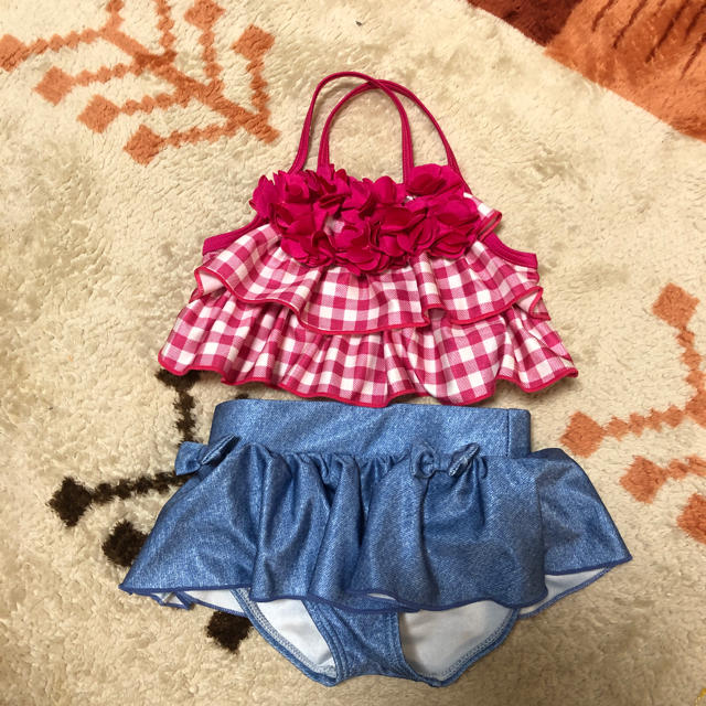 水着(キッズ)サイズ90 キッズ/ベビー/マタニティのキッズ服女の子用(90cm~)(水着)の商品写真