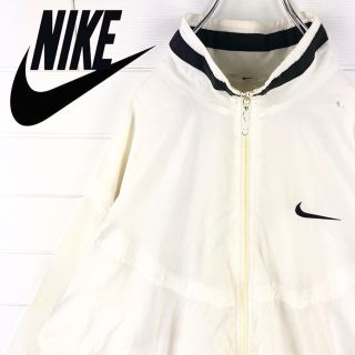 ナイキ(NIKE)のナイキ ヴィンテージ  ナイロンジャケット 旧タグ バックロゴ 刺繍ロゴ(ナイロンジャケット)