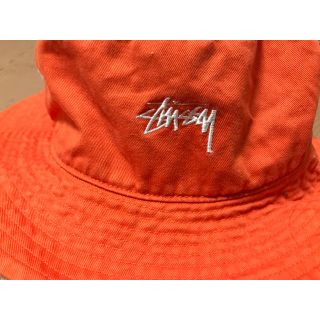 ステューシー(STUSSY)のstussy ラグランハット 橙(ハット)