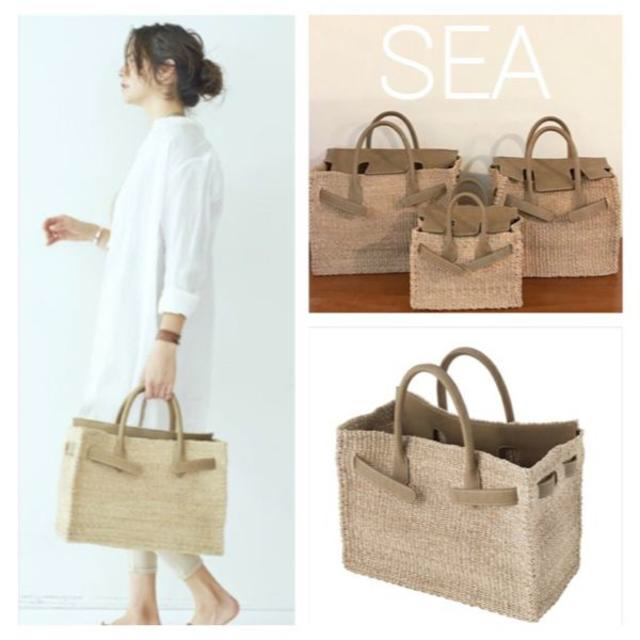 SEA - 完売 SEA かごバーキン カゴバッグ キャメル M の通販 by ...