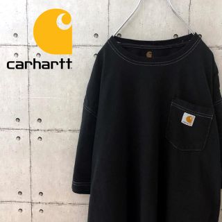 カーハート(carhartt)の【大人気】90s カーハート ビッグサイズ ポケット 白ステッチ Tシャツ(Tシャツ/カットソー(半袖/袖なし))