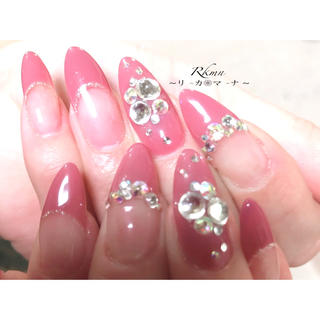 モカピンクフレンチnail