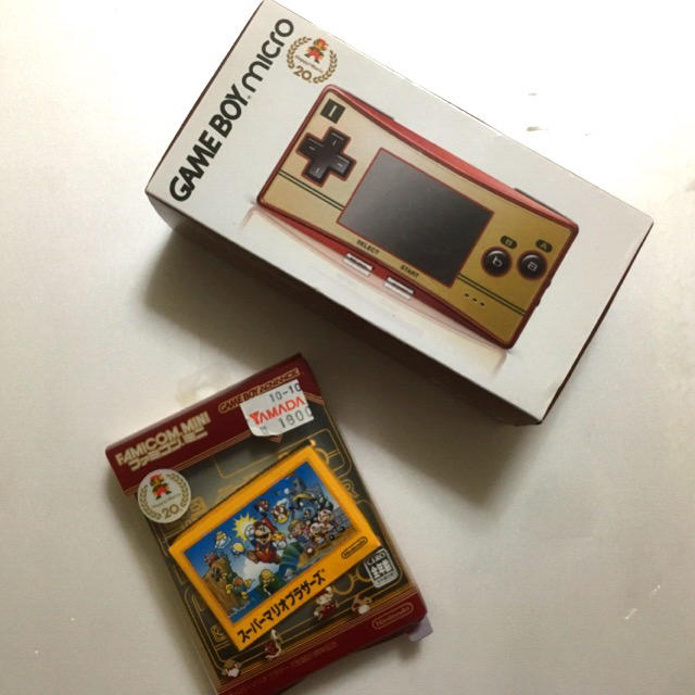 ゲームボーイミクロ GAMEBOY micro + スーパーマリオブラザーズ - 携帯